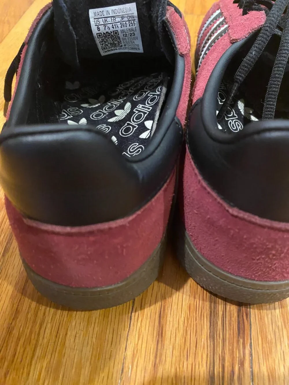 Men's 8 / Women's 9 - adidas Handball Spezial Maroon Black - IG61 - used, no box
